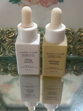 SAND+FOG White Vanilla & Tahitian Vanilla Fragrance Oil Duo - Cream & Beige